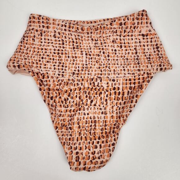 L*Space Desi Classic Bottom Bikini in Wild Bunch Orange Size Large NWT - Picture 4 of 6